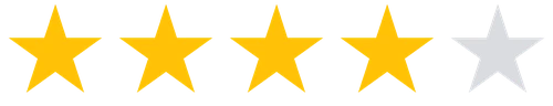Note de 4 étoiles sur 5